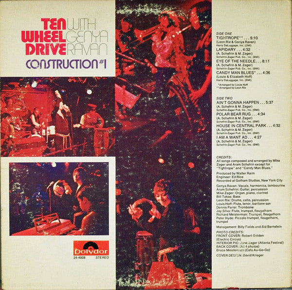 Ten Wheel Drive With Genya Ravan - Construction #1 - LP