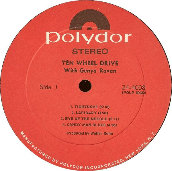 Ten Wheel Drive With Genya Ravan - Construction #1 - LP