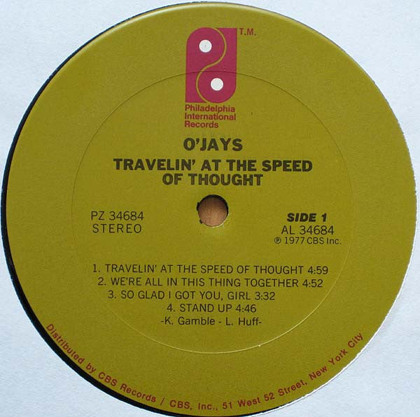 The O'Jays - Travelin' At The Speed Of Thought - LP