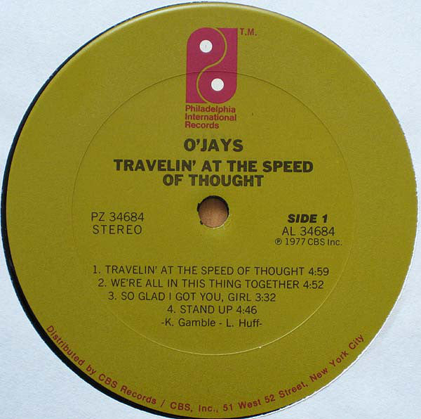 The O'Jays - Travelin' At The Speed Of Thought - LP