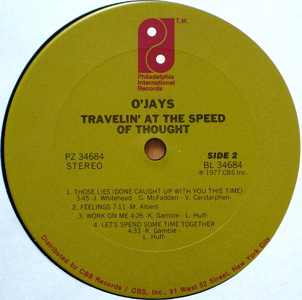 The O'Jays - Travelin' At The Speed Of Thought - LP
