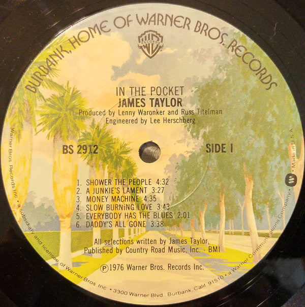 James Taylor  - In The Pocket - LP