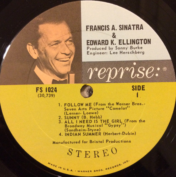 Francis Albert Sinatra* & Edward Kennedy Ellington* - Francis A. & Edward K. - LP