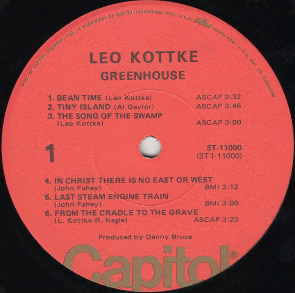 Leo Kottke - Greenhouse - LP