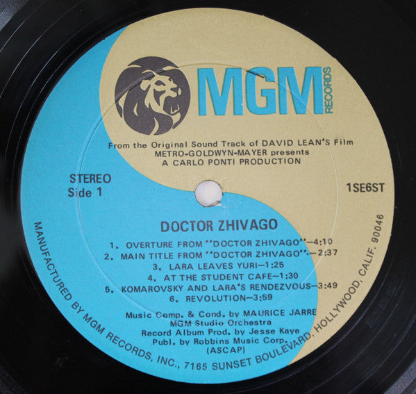 Maurice Jarre - Doctor Zhivago Original Soundtrack Album - LP