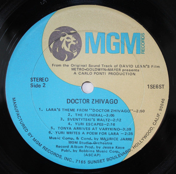 Maurice Jarre - Doctor Zhivago Original Soundtrack Album - LP
