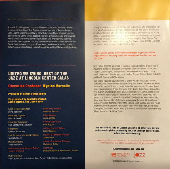 Wynton Marsalis Septet - United We Swing: Best Of The Jazz At Lincoln Center Galas - LP