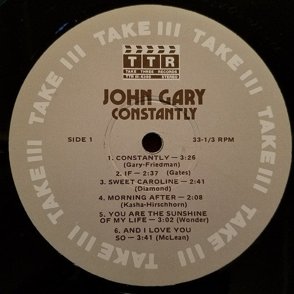 John Gary - Constantly - LP