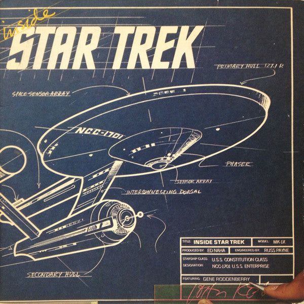 Gene Roddenberry - Inside Star Trek - LP