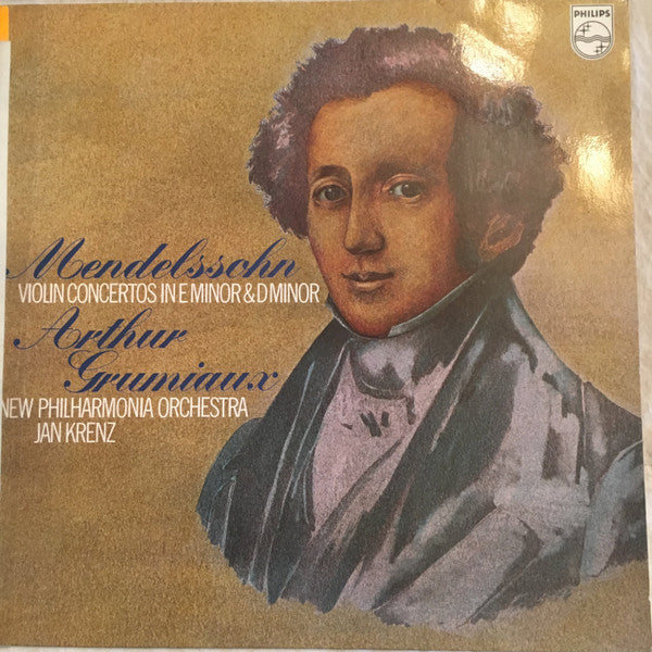 Mendelssohn* - Arthur Grumiaux, New Philharmonia Orchestra, Jan Krenz - Violin Concertos In E Minor & D Minor - LP
