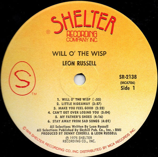 Leon Russell - Will O' The Wisp - LP
