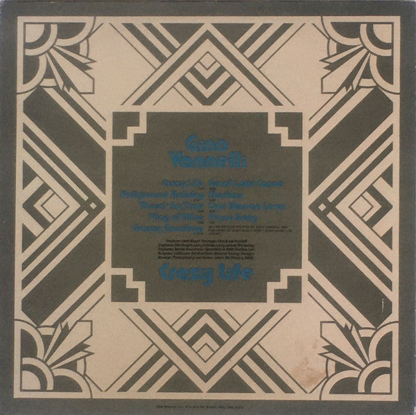Gino Vannelli - Crazy Life - LP