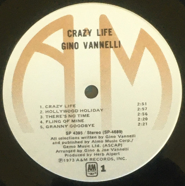 Gino Vannelli - Crazy Life - LP