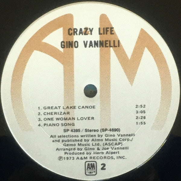 Gino Vannelli - Crazy Life - LP