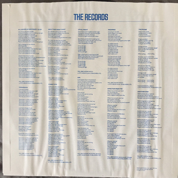 The Records - The Records - LP