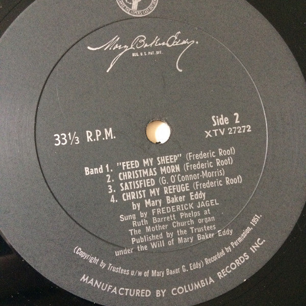 Frederick Jagel, Ruth Barrett Phelps - Favorite Solo Settings To Poems By Mary Baker Eddy - LP