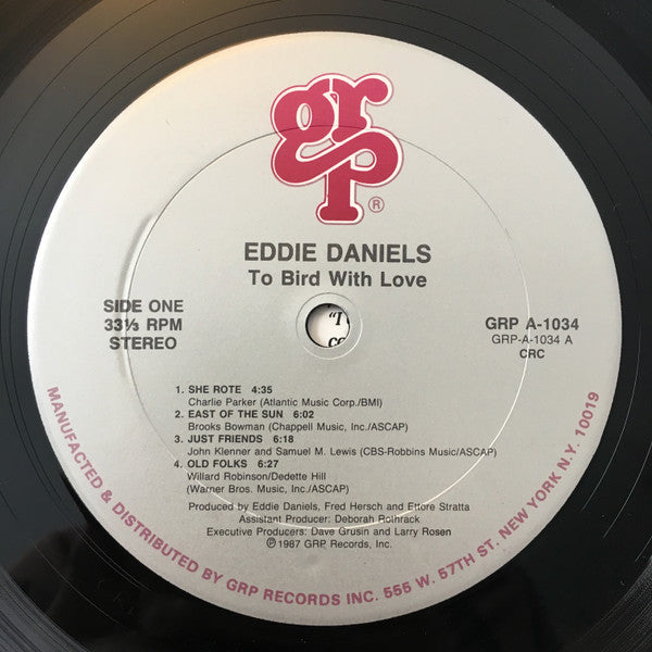 Eddie Daniels - To Bird With Love - LP