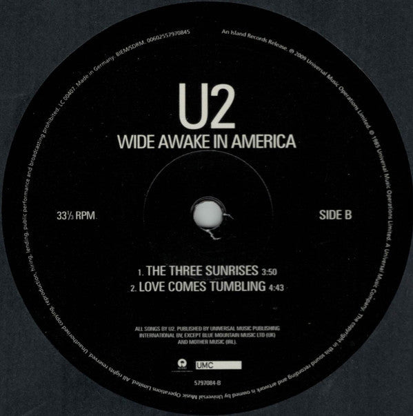 U2 - Wide Awake In America - LP