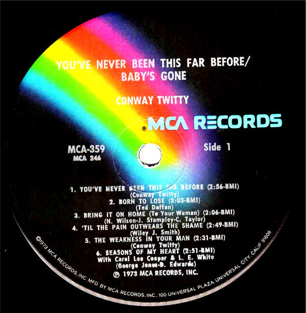 Conway Twitty - You've Never Been This Far Before / Baby's Gone - LP