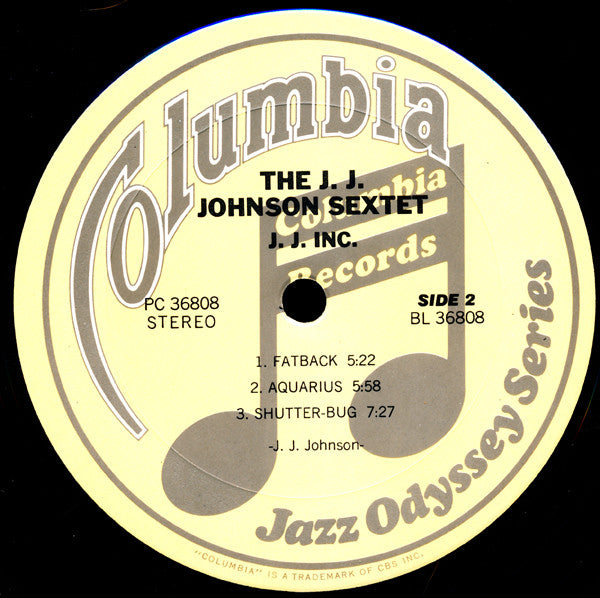 The J.J. Johnson Sextet - J.J. Inc. - LP