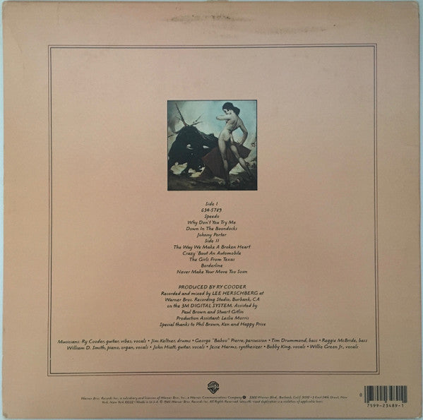 Ry Cooder - Borderline - LP