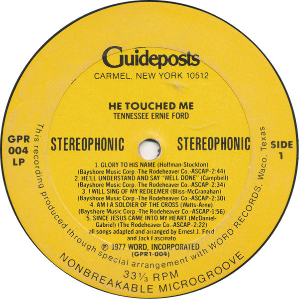 Tennessee Ernie Ford - He Touched Me - LP