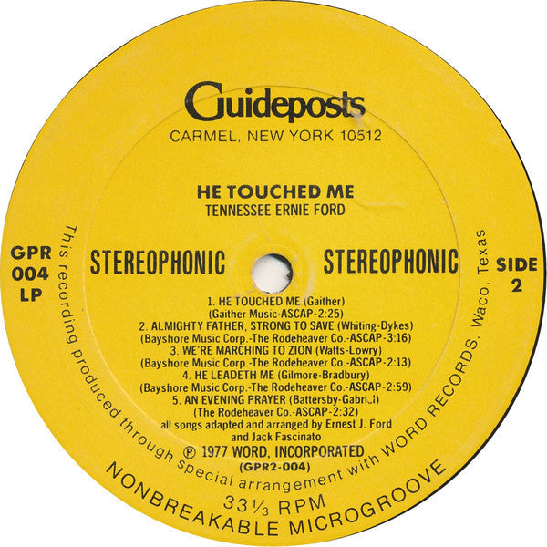 Tennessee Ernie Ford - He Touched Me - LP