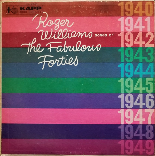 Roger Williams  - Songs Of The Fabulous Forties - LP