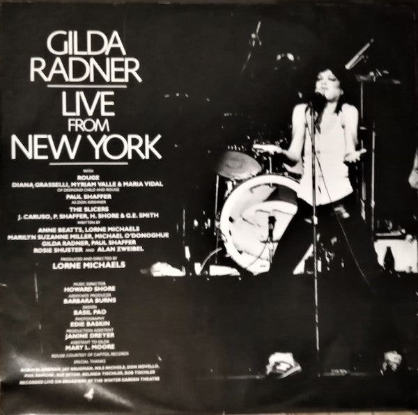 Gilda Radner - Live From New York - LP