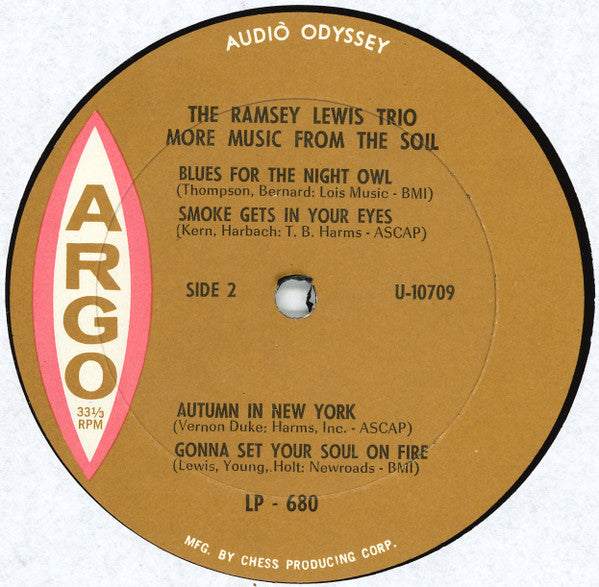 The Ramsey Lewis Trio - More Music From The Soil - LP