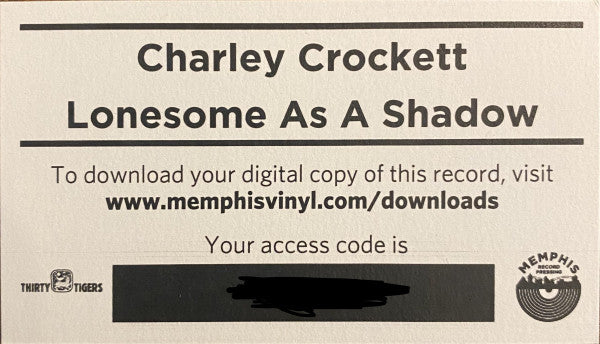 Charley Crockett - Lonesome As A Shadow - LP