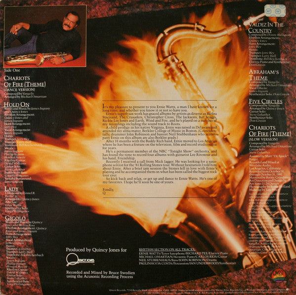 Ernie Watts - Chariots Of Fire - LP