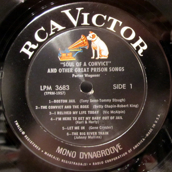 Porter Wagoner - "Soul Of A Convict" And Other Great Prison Songs - LP