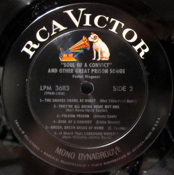 Porter Wagoner - "Soul Of A Convict" And Other Great Prison Songs - LP