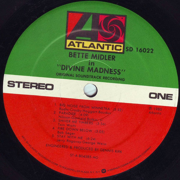 Bette Midler - Divine Madness - LP