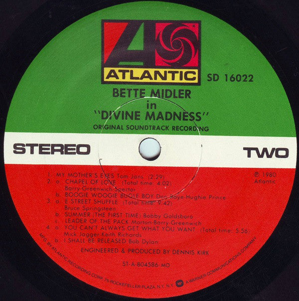 Bette Midler - Divine Madness - LP