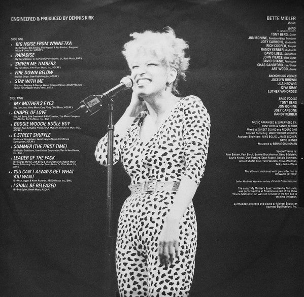 Bette Midler - Divine Madness - LP