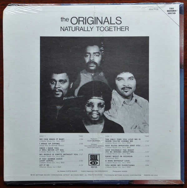The Originals - Naturally Together - LP