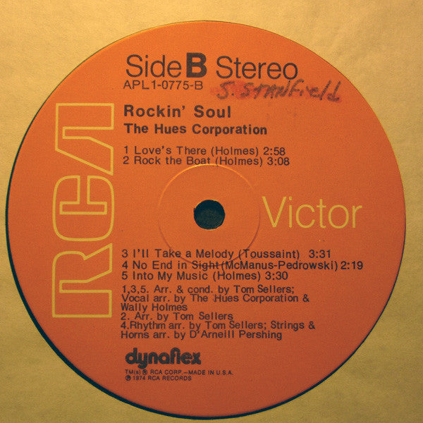 The Hues Corporation - Rockin' Soul - LP