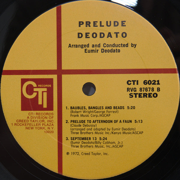 Deodato* - Prelude - LP