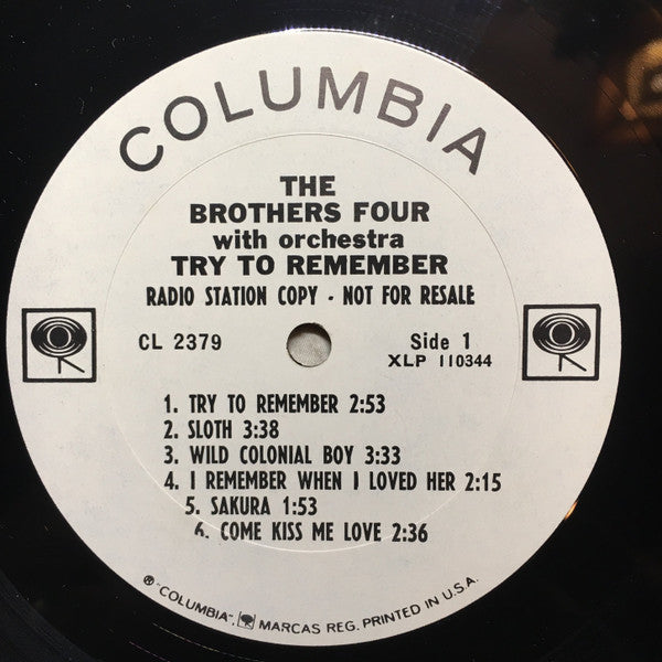 The Brothers Four - Try To Remember - LP