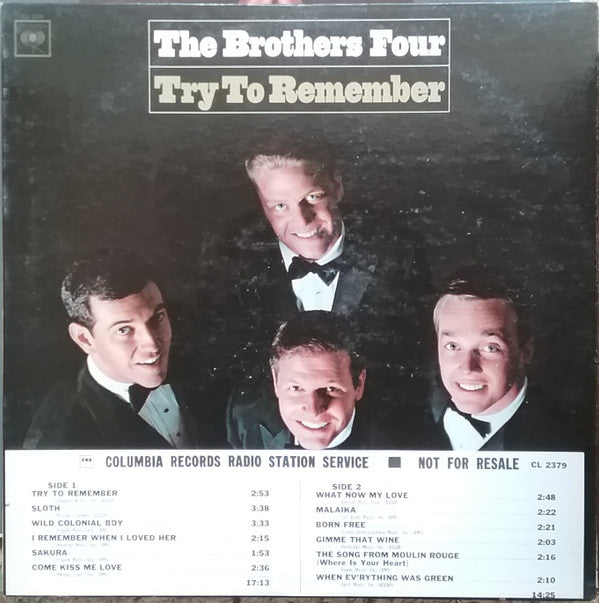 The Brothers Four - Try To Remember - LP