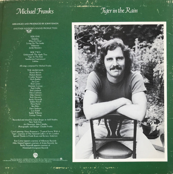 Michael Franks - Tiger In The Rain - LP