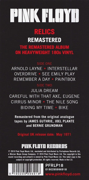 Pink Floyd - Relics - LP
