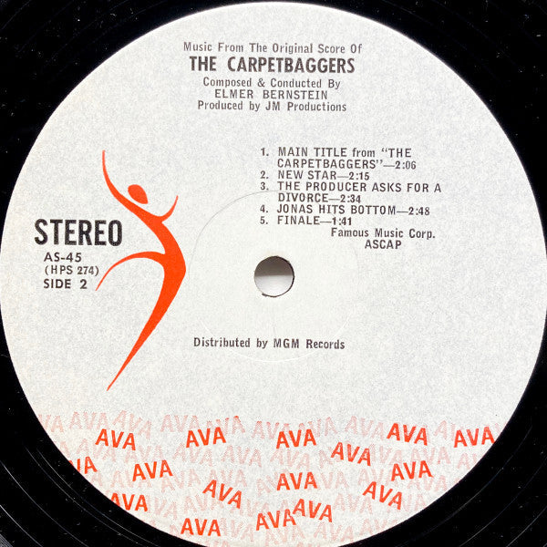Elmer Bernstein - The Carpetbaggers (Music From The Original Score) - LP