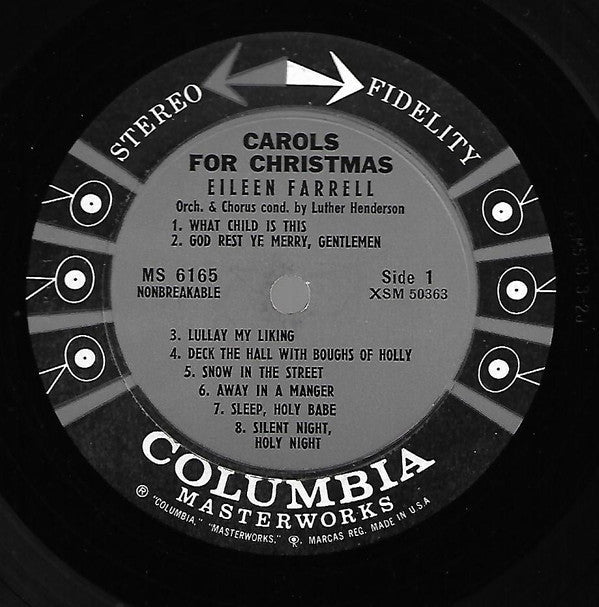 Eileen Farrell - Carols For Christmas - LP