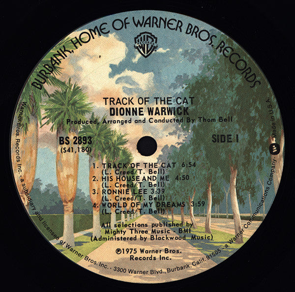 Dionne Warwick - Track Of The Cat - LP