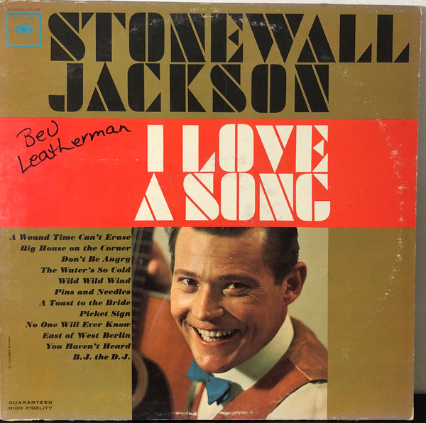 Stonewall Jackson - I Love A Song - LP