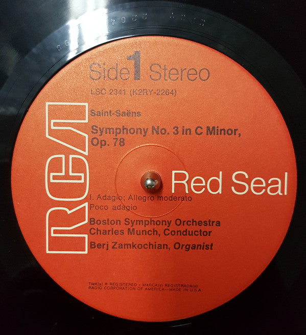 Saint-Saëns*, Boston Symphony* / Munch* - A Hi-Fi Spectacular! / Symphony No. 3 - LP