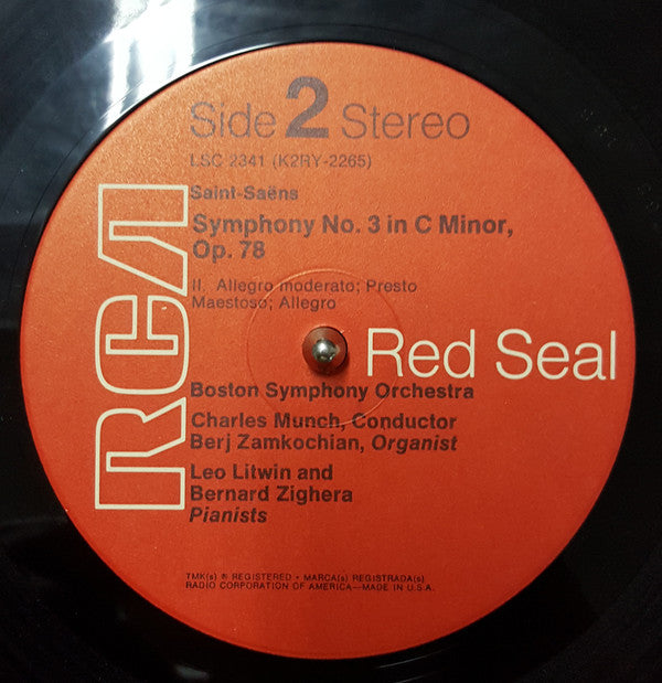 Saint-Saëns*, Boston Symphony* / Munch* - A Hi-Fi Spectacular! / Symphony No. 3 - LP
